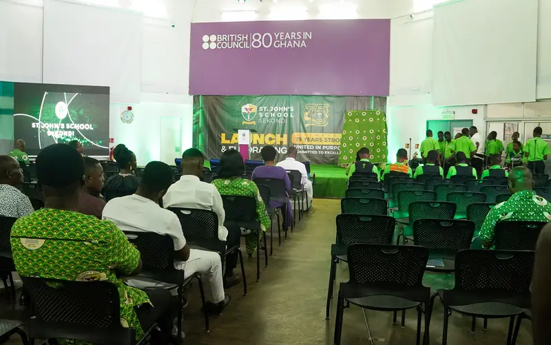 The hall filling up before the launch
